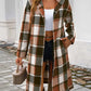 Devine Plaid Long Sleeve Hooded Coat - DAVERRI FASHIONS