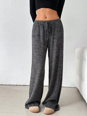 Striped Wide Leg Drawstring Pants | Loungewear Pants Daverri Fashions