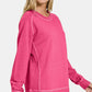 Zenana Full Size Pigment Dyed French Terry Sweatshirt - DAVERRI FASHIONS