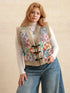 Plus Size Printed Sherpa Vest Coat - DAVERRI FASHIONS