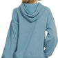 Zenana Drawstring Relaxed Fit Fleece Hoodie - DAVERRI FASHIONS