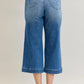 Judy Blue Mid Rise Crop Wide Leg Jeans - DAVERRI FASHIONS