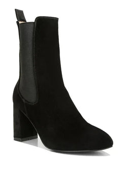 Gaven Suede High Ankle Chelsea Boots - DAVERRI FASHIONS