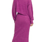 Zenana Ribbed Asymmetric Hem and Sleeve Top & Skirt Set Outfit Sets
