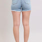 Judy Blue Tummy Control Raw Hem Denim Shorts Denim Shorts