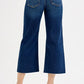 RISEN Full Size Tummy Control High Rise Crop Wide Jeans Plus Size - DAVERRI FASHIONS