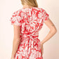 Mittoshop Tropical Print Top and Skirt Set Outfit Sets