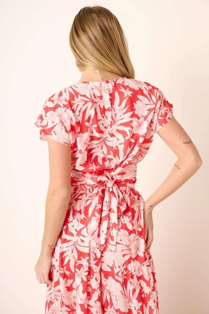 Mittoshop Tropical Print Top and Skirt Set Outfit Sets