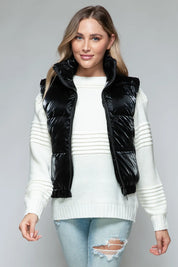 Black Snobbish Fine Fur Lining Quilted Vest | Vest Jackets Daverri Fashions