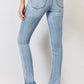 Kancan Plus Size Mid Rise Y2K Slit Bootcut Jeans Jeans