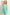HYFVE Round Neck Short Sleeve Drawstring Waist Romper Turquoise S Rompers