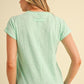 Aemi + Co Lettuce Edge Round Neck Short Sleeve T-Shirt T-Shirts