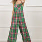 BiBi Multi Color Check Plaid Overall Overalls