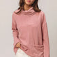 BiBi Piper Rib Double Pocket Turtle Neck Sweater MAUVE Sweaters