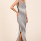 Mittoshop Striped Scoop Neck Sleeveless Maxi Dress - DAVERRI FASHIONS