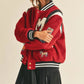 MABLE M Bomber Varsity Jacket with Patch Detail