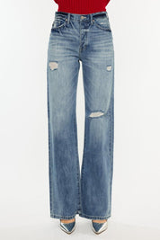 Kancan Distressed High Waist Bootcut Jeans | Jeans Daverri Fashions