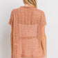 Ces Femme See Through Crochet Mock Neck Cover Up - DAVERRI FASHIONS