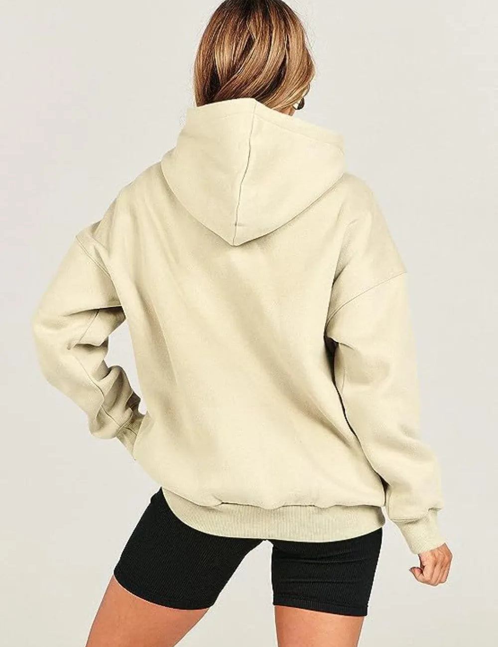 Dropped Shoulder Long Sleeve Hoodie | Hoodies Daverri Fashions