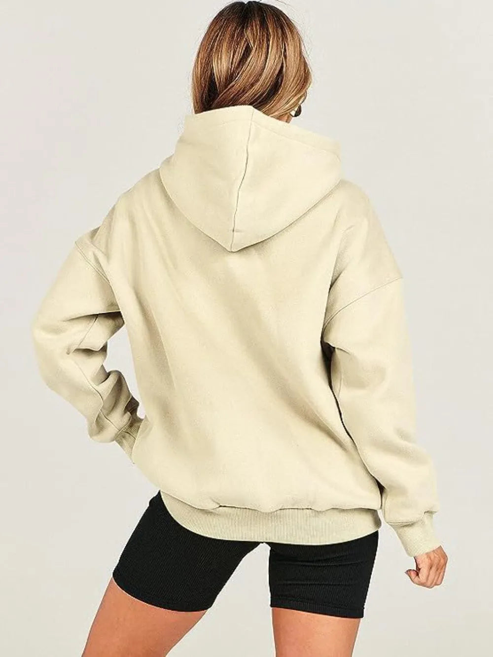 Dropped Shoulder Long Sleeve Hoodie | Hoodies Daverri Fashions
