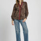 Umgee Ruffle Trim Leopard Print Shirt - DAVERRI FASHIONS