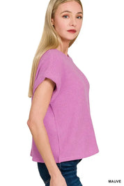 Zenana Rolled Sleeve Top and Pants Sweater Set | Outfit Sets Daverri Fashions