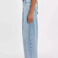 Wide Leg Jeans with Pockets - DAVERRI FASHIONS