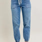 Judy Blue Full Size High Waist Denim Jogger - DAVERRI FASHIONS