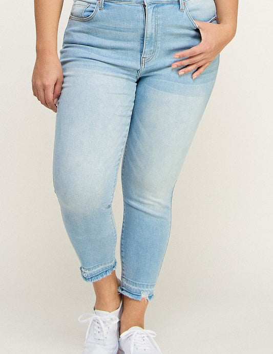 Artemis Vintage Plus High Rise Crop Skinny Jeans | Jeans Daverri Fashions