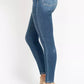 Judy Blue Full Size High Rise Button Fly Skinny Jeans Plus Size - DAVERRI FASHIONS