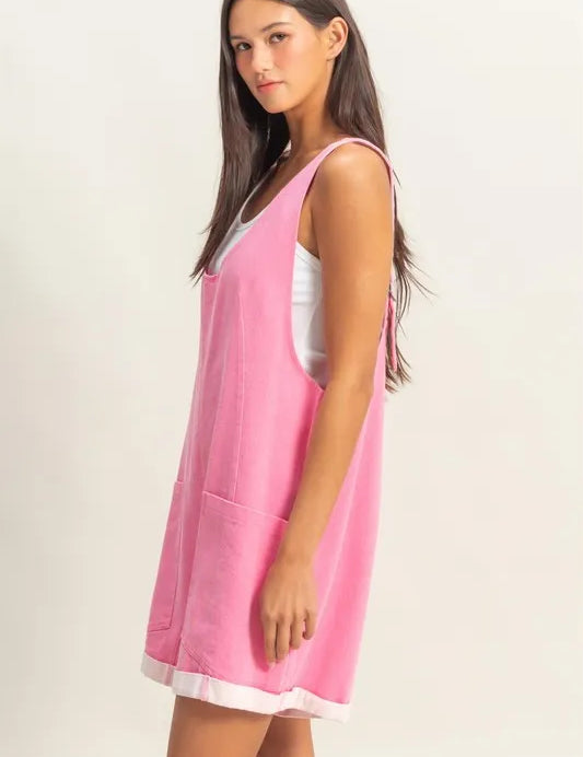 HYFVE V-Neck Pocket Detail Romper | Rompers Daverri Fashions