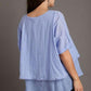 Umgee Full Size Eyelet Layered Short Sleeve Blouse Plus Size Blouses