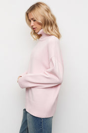 Basic Bae Turtleneck Dropped Shoulder Long Sleeve Sweater | Sweaters Daverri Fashions