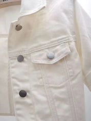 Full Size Cropped Denim Jacket Plus Size | Jackets Daverri Fashions