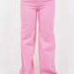 Wide Leg Jean in Bubblegum Pink Pink Jeans
