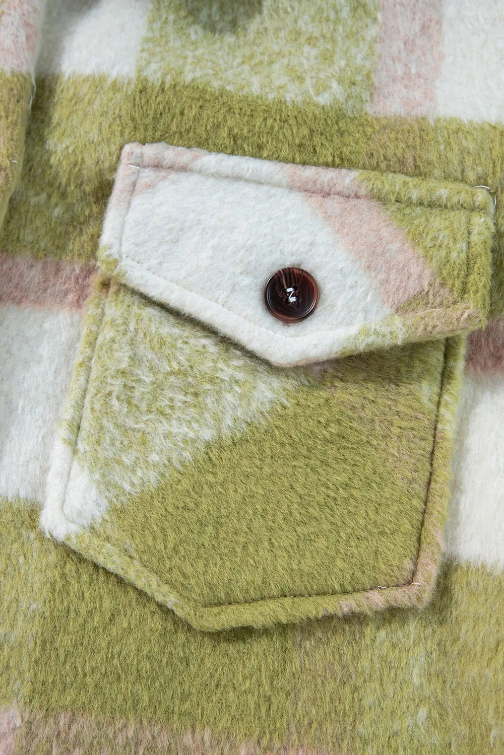 Pocketed Plaid Collared Neck Shacket | Shackets Daverri Fashions