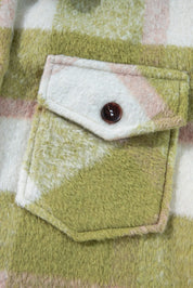 Pocketed Plaid Collared Neck Shacket | Shackets Daverri Fashions