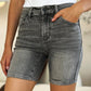 Judy Blue Full Size High Waist Washed Denim Shorts Denim Shorts