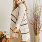 ADORA Multi Color Strip Sweater Plus Size - DAVERRI FASHIONS