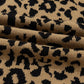 Ribbed Trim Round Neck Leopard Drop Shoulder Sweater - DAVERRI FASHIONS