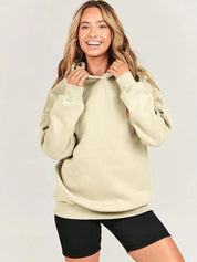 Dropped Shoulder Long Sleeve Hoodie | Hoodies Daverri Fashions