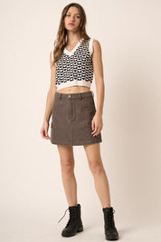 Mittoshop Cargo Mini Skirt with Side Pockets Skirts