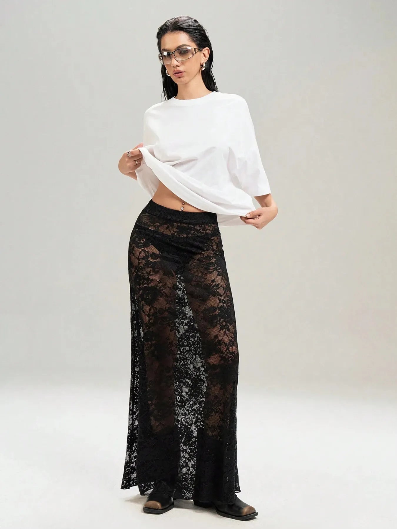 Lace Maxi Skirt | Skirts Daverri Fashions