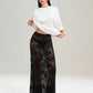 Lace Maxi Skirt - DAVERRI FASHIONS