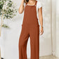 Double Take Full Size Wide Strap Overall with Pockets Overalls