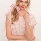 Lime 'N' Chili Striped Muscle Sleeve Top