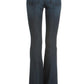 O2 Denim Five Pocket Mid-Rise Flared Jeans-Made in USA Jeans