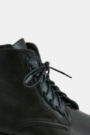 Beast Fashion Faux Leather Lace-Up Boots with Side Zipper | Boots Daverri Fashions