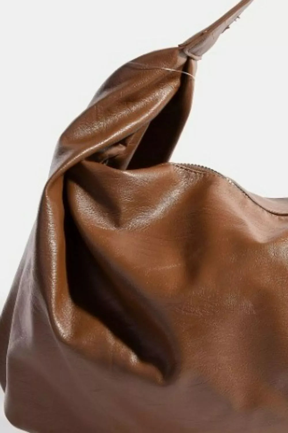 Faux Leather Hobo Shoulder Bag | Handbags Daverri Fashions