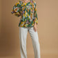Umgee Mix Abstract Print Balloon Sleeve Blouse Blouses